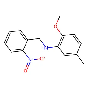 2-methoxy-5-methyl-N-(2-nitrobenzyl)aniline structure