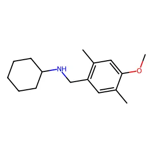 N-(4-methoxy-2,5-dimethylbenzyl)cyclohexanamine structure