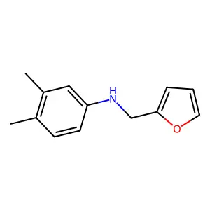 N-(furan-2-ylmethyl)-3,4-dimethylaniline structure