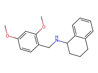 N-[(2,4-dimethoxyphenyl)methyl]-1,2,3,4-tetrahydronaphthalen-1-amine structure