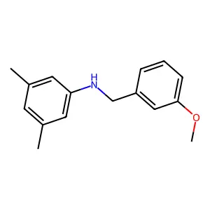 N-[(3-methoxyphenyl)methyl]-3,5-dimethylaniline structure