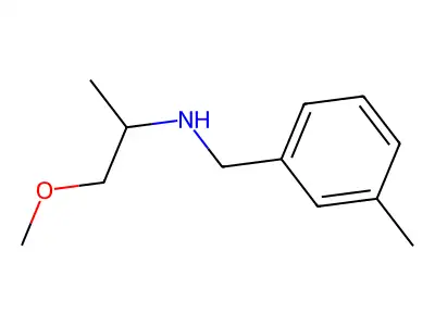 (2-Methoxy-1-methyl-ethyl)-(3-methyl-benzyl)-amine structure