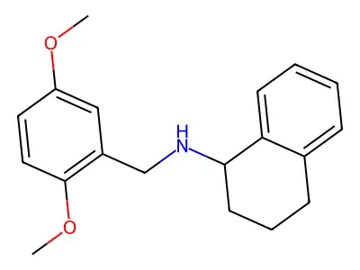 N-[(2,5-dimethoxyphenyl)methyl]-1,2,3,4-tetrahydronaphthalen-1-amine structure