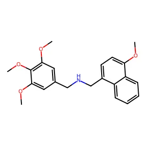 1-(4-methoxynaphthalen-1-yl)-N-[(3,4,5-trimethoxyphenyl)methyl]methanamine structure