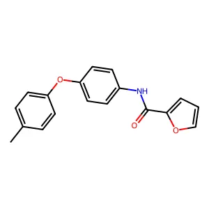 N-[4-(4-甲基苯氧基)苯基]呋喃-2-甲酰胺 structure