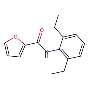 N-(2,6-diethylphenyl)furan-2-carboxamide structure