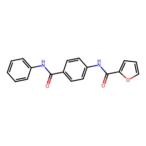 N-[4-(phenylcarbamoyl)phenyl]furan-2-carboxamide structure