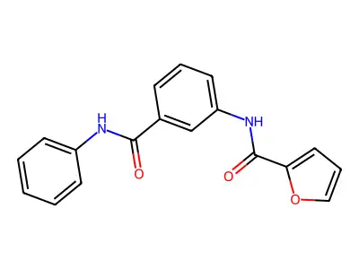 N-[3-(phenylcarbamoyl)phenyl]furan-2-carboxamide structure
