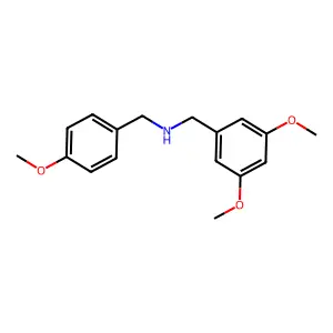 (3,5-Dimethoxy-benzyl)-(4-methoxy-benzyl)-amine structure