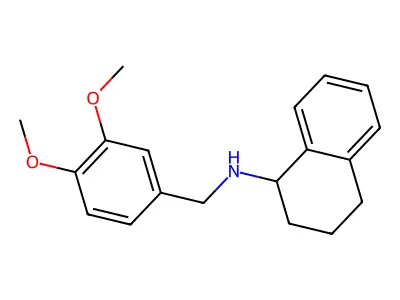 N-[(3,4-dimethoxyphenyl)methyl]-1,2,3,4-tetrahydronaphthalen-1-amine structure