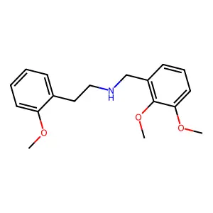 N-[(2,3-dimethoxyphenyl)methyl]-2-(2-methoxyphenyl)ethanamine structure