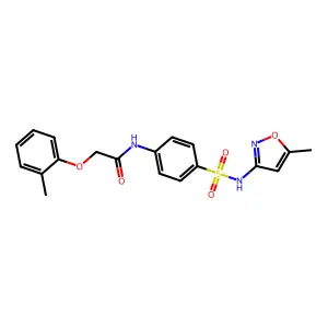 N-[4-[(5-methyl-1,2-oxazol-3-yl)sulfamoyl]phenyl]-2-(2-methylphenoxy)acetamide structure