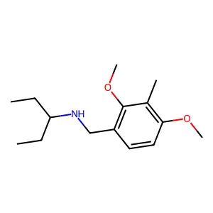 N-(2,4-二甲氧基-3-甲基苄基)戊-3-胺 structure
