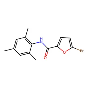 5-bromo-N-(2,4,6-trimethylphenyl)furan-2-carboxamide structure
