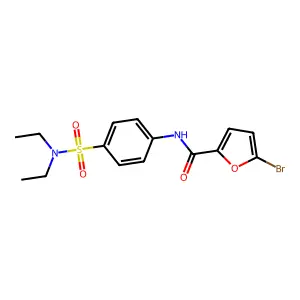 5-bromo-N-[4-(diethylsulfamoyl)phenyl]furan-2-carboxamide structure