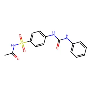 N-[4-(phenylcarbamoylamino)phenyl]sulfonylacetamide structure