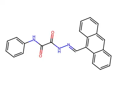 N'-(anthracen-9-ylmethylideneamino)-N-phenyloxamide structure