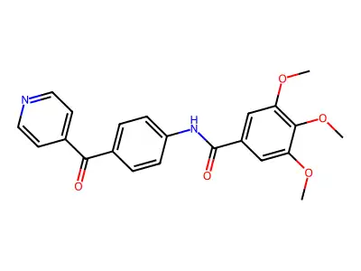 3,4,5-trimethoxy-N-[4-(pyridine-4-carbonyl)phenyl]benzamide structure