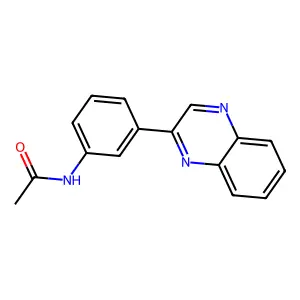 N-(3-quinoxalin-2-ylphenyl)acetamide structure