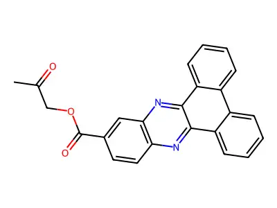 2-Oxopropyl dibenzo[a,c]phenazine-11-carboxylate structure
