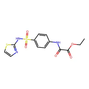 Ethyl oxo{[4-(1,3-thiazol-2-ylsulfamoyl)phenyl]amino}acetate structure