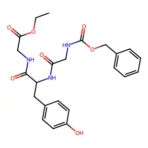 Carbobenzoxy-glycyl-tyrosyl-glycine ethyl ester structure