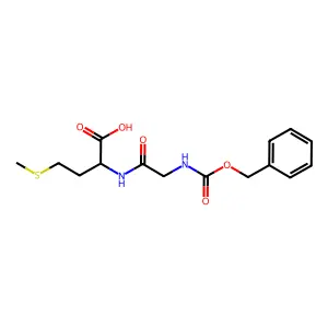 N-[N-[(Phenylmethoxy)carbonyl]glycyl]-L-methionine structure