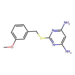 2-(3-Methoxybenzylthio)pyrimidine-4,6-diamine structure