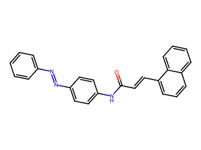 2-Propenamide, 3-(1-naphthalenyl)-N-[4-(2-phenyldiazenyl)phenyl]- structure