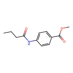 Methyl 4-(butanoylamino)benzoate structure