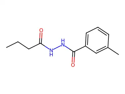 N'-butanoyl-3-methylbenzohydrazide structure