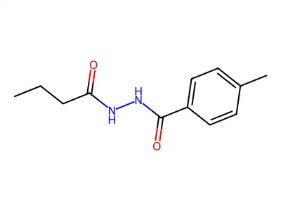 N'-butanoyl-4-methylbenzohydrazide structure