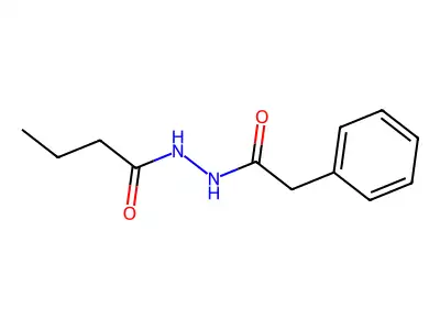 N'-(2-phenylacetyl)butanehydrazide structure
