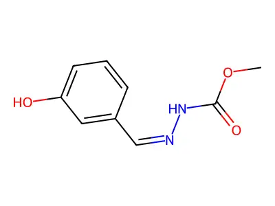 methyl 2-[(Z)-(3-hydroxyphenyl)methylidene]-1-hydrazinecarboxylate structure