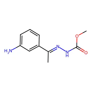 methyl N-[1-(3-aminophenyl)ethylideneamino]carbamate structure