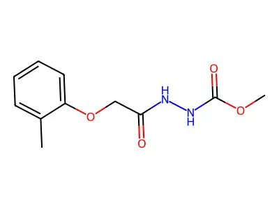 Methyl 2-[(2-methylphenoxy)acetyl]hydrazinecarboxylate structure