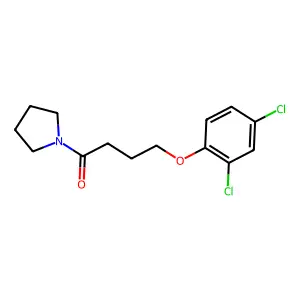4-(2,4-Dichlorophenoxy)-1-pyrrolidin-1-ylbutan-1-one structure