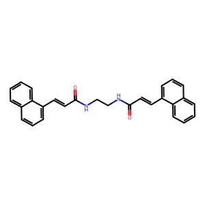(E)-3-naphthalen-1-yl-N-[2-[[(E)-3-naphthalen-1-ylprop-2-enoyl]amino]ethyl]prop-2-enamide structure
