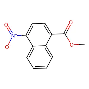 Methyl 4-nitro-1-naphthoate structure