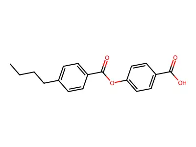 4-(4-Butylphenylcarbonyloxy)benzoic acid structure