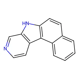 7H-Benzo(e)pyrido(3,4-b)indole structure