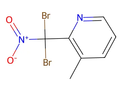 2-(Dibromonitromethyl)-3-methylpyridine structure