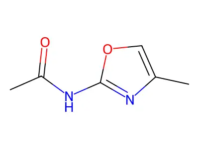 N-(4-甲基-2-恶唑基)乙酰胺 structure