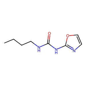 Urea, 1-butyl-3-(2-oxazolyl)- structure