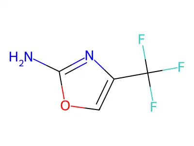 2-Amino-4-(trifluoromethyl)oxazole structure