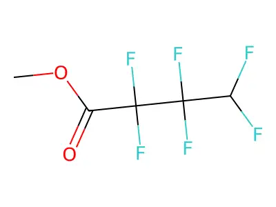 Methyl 4H-perfluorobutanoate structure