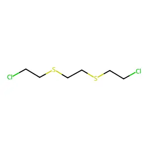 1,2-雙(2-氯乙基硫基)乙烷 structure