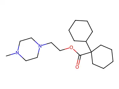 2-(4-Methyl-1-piperazinyl)ethyl (1,1'-bicyclohexyl)-1-carboxylate structure