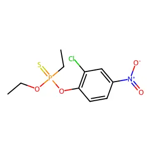 O-(2-Chloro-4-nitrophenyl) O-ethyl ethylphosphonothioate structure