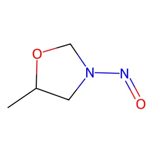 N-nitroso-5-methyl-1,3-oxazolidine structure